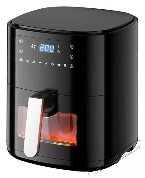 Too AF-650-B-1500 W fekete 6 L forr&oacute;levegős s&uuml;tő (air fryer/airfryer) digit&aacute;lis vez&eacute;rl&eacute;ssel, betekintő ablakkal Konyhai term&eacute;kek - Konyhai kisg&eacute;p (s&uuml;t&eacute;s / főz&eacute;s / hűt&eacute;s / &eacute;telk&eacute;sz&iacute;t&eacute;s) - L&eacute;gkever&eacute;ses főzőg&eacute;p / elektromos kukta / multifunkci&oacute;s s&uuml;tő - 505102