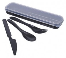 Too KT-147-BK utazó evőeszköz szett Konyhai termékek - Étkészlet - Evőeszköz készlet - 508682