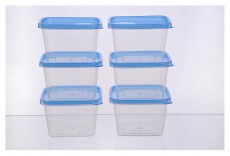 Too KT-152 6 db-os n&eacute;gyzetes 1.000ml-es &eacute;telt&aacute;rol&oacute; doboz szett H&aacute;ztart&aacute;s / Otthon / K&uuml;lt&eacute;r - Lak&aacute;sfelszerel&eacute;s - T&aacute;rol&oacute; - 508679