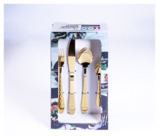 Too KT-479 G Honey arany 16 db-os evőeszköz készlet Konyhai termékek - Étkészlet - Evőeszköz készlet - 507939