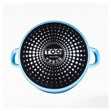 Too LINE BLUE 5,5 literes, 24cm &aacute;tm&eacute;rő, 12cm magass&aacute;g&uacute; l&aacute;bas (faz&eacute;k) &uuml;veg fedővel Konyhai term&eacute;kek - Konyhai eszk&ouml;z - &Eacute;telfog&oacute; - 508589