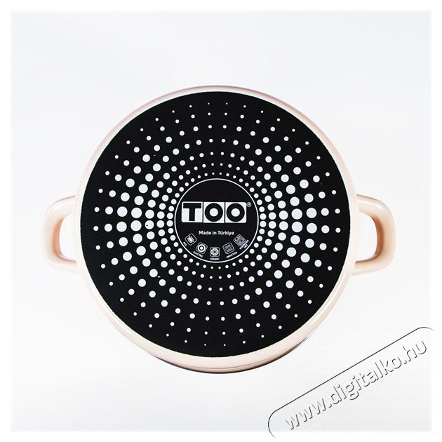 Too LINE ROSE 2,9 literes, 20cm &aacute;tm&eacute;rő, 10cm magass&aacute;g&uacute; l&aacute;bas (faz&eacute;k) &uuml;veg fedővel Konyhai term&eacute;kek - Konyhai eszk&ouml;z - &Eacute;telfog&oacute; - 508571