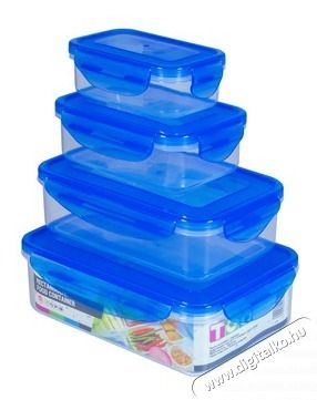 Too KT-074 4db-os szett 250+500+900+1500ml-es t&eacute;glalap alak&uacute; &eacute;telt&aacute;rol&oacute; doboz szett Konyhai term&eacute;kek - Ed&eacute;ny - &Eacute;telt&aacute;rol&oacute; - 508842