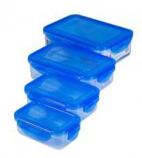 Too KT-074 4db-os szett 250+500+900+1500ml-es t&eacute;glalap alak&uacute; &eacute;telt&aacute;rol&oacute; doboz szett Konyhai term&eacute;kek - Ed&eacute;ny - &Eacute;telt&aacute;rol&oacute; - 508842