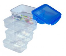 Too KT-074 4db-os szett 250+500+900+1500ml-es t&eacute;glalap alak&uacute; &eacute;telt&aacute;rol&oacute; doboz szett Konyhai term&eacute;kek - Ed&eacute;ny - &Eacute;telt&aacute;rol&oacute; - 508842