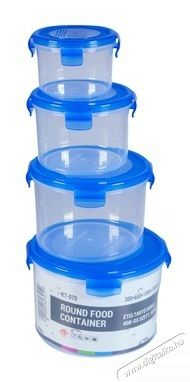 Too KT-075 4db-os 300+650+1200+2000ml-es kerek alak&uacute; &eacute;telt&aacute;rol&oacute; doboz szett Konyhai term&eacute;kek - Ed&eacute;ny - &Eacute;telt&aacute;rol&oacute; - 508843