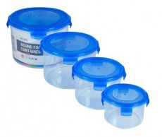 Too KT-075 4db-os 300+650+1200+2000ml-es kerek alak&uacute; &eacute;telt&aacute;rol&oacute; doboz szett Konyhai term&eacute;kek - Ed&eacute;ny - &Eacute;telt&aacute;rol&oacute; - 508843