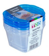 Too KT-076 3db-os 280ml-es n&eacute;gyzet alak&uacute; &eacute;telt&aacute;rol&oacute; doboz szett Konyhai term&eacute;kek - Ed&eacute;ny - &Eacute;telt&aacute;rol&oacute; - 508844