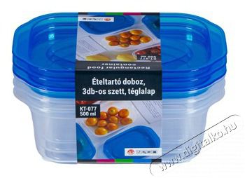 Too KT-077 3db-os 500ml-es t&eacute;glalap alak&uacute; &eacute;telt&aacute;rol&oacute; doboz szett Konyhai term&eacute;kek - Ed&eacute;ny - &Eacute;telt&aacute;rol&oacute; - 508845