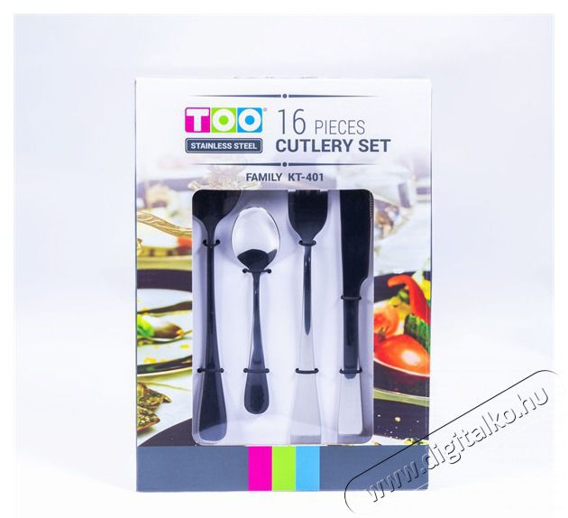 Too KT-401 Family 16 db-os ez&uuml;st evőeszk&ouml;z k&eacute;szlet Konyhai term&eacute;kek - &Eacute;tk&eacute;szlet - Evőeszk&ouml;z k&eacute;szlet - 508746