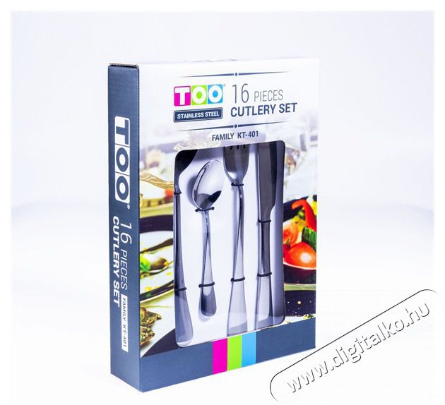 Too KT-401 Family 16 db-os ez&uuml;st evőeszk&ouml;z k&eacute;szlet Konyhai term&eacute;kek - &Eacute;tk&eacute;szlet - Evőeszk&ouml;z k&eacute;szlet - 508746