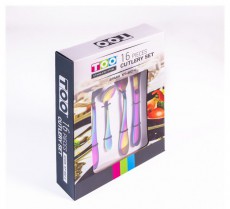 Too KT-402 C Spark 16 db-os sz&iacute;nes evőeszk&ouml;z k&eacute;szlet Konyhai term&eacute;kek - &Eacute;tk&eacute;szlet - Evőeszk&ouml;z k&eacute;szlet - 508736