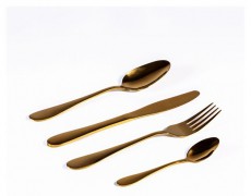 Too KT-402 G Spark 16 db-os arany evőeszköz készlet Konyhai termékek - Étkészlet - Evőeszköz készlet - 508734