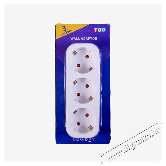 Too ADW-300 3 aljzat feh&eacute;r fali h&aacute;l&oacute;zati adapter Akkuk &eacute;s t&ouml;ltők - Li-ion akkumul&aacute;tor &eacute;s t&ouml;ltő (gy&aacute;ri) - T&ouml;ltő / h&aacute;l&oacute;zati adapter - 514878