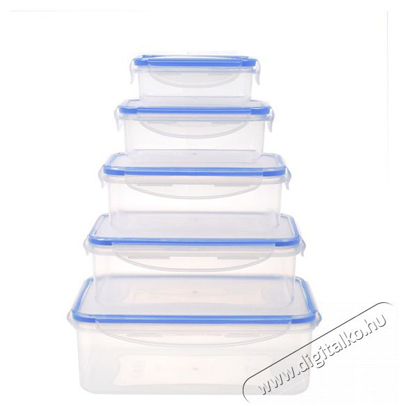 Too KT-140 5 db-os t&eacute;glalap &eacute;telt&aacute;rol&oacute; doboz szett 240ml+500ml+1.000ml+1.500ml+2.500ml Konyhai term&eacute;kek - Ed&eacute;ny - &Eacute;telt&aacute;rol&oacute; - 515909