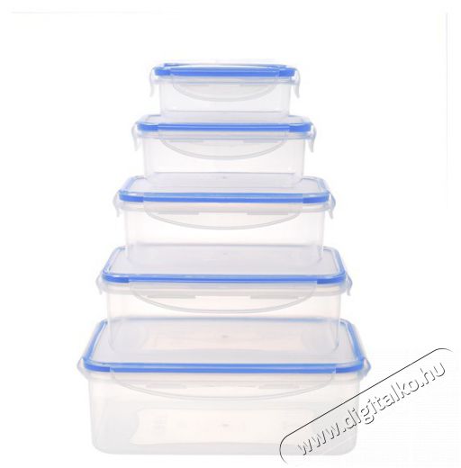 Too KT-140 5 db-os t&eacute;glalap &eacute;telt&aacute;rol&oacute; doboz szett 240ml+500ml+1.000ml+1.500ml+2.500ml Konyhai term&eacute;kek - Ed&eacute;ny - &Eacute;telt&aacute;rol&oacute; - 515909