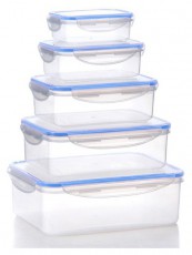 Too KT-140 5 db-os t&eacute;glalap &eacute;telt&aacute;rol&oacute; doboz szett 240ml+500ml+1.000ml+1.500ml+2.500ml Konyhai term&eacute;kek - Ed&eacute;ny - &Eacute;telt&aacute;rol&oacute; - 515909