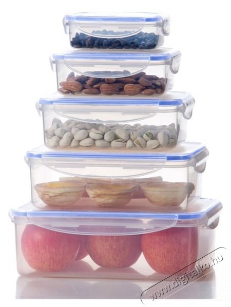 Too KT-140 5 db-os t&eacute;glalap &eacute;telt&aacute;rol&oacute; doboz szett 240ml+500ml+1.000ml+1.500ml+2.500ml Konyhai term&eacute;kek - Ed&eacute;ny - &Eacute;telt&aacute;rol&oacute; - 515909