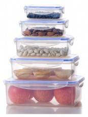 Too KT-140 5 db-os t&eacute;glalap &eacute;telt&aacute;rol&oacute; doboz szett 240ml+500ml+1.000ml+1.500ml+2.500ml Konyhai term&eacute;kek - Ed&eacute;ny - &Eacute;telt&aacute;rol&oacute; - 515909