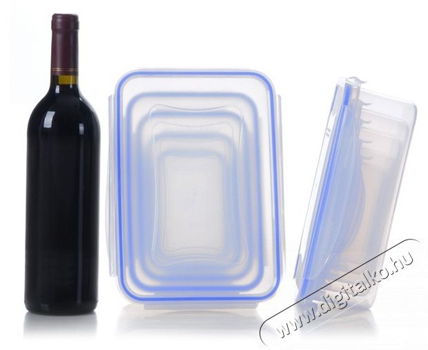 Too KT-140 5 db-os t&eacute;glalap &eacute;telt&aacute;rol&oacute; doboz szett 240ml+500ml+1.000ml+1.500ml+2.500ml Konyhai term&eacute;kek - Ed&eacute;ny - &Eacute;telt&aacute;rol&oacute; - 515909