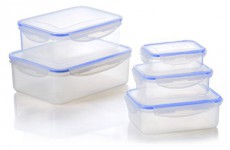 Too KT-140 5 db-os t&eacute;glalap &eacute;telt&aacute;rol&oacute; doboz szett 240ml+500ml+1.000ml+1.500ml+2.500ml Konyhai term&eacute;kek - Ed&eacute;ny - &Eacute;telt&aacute;rol&oacute; - 515909