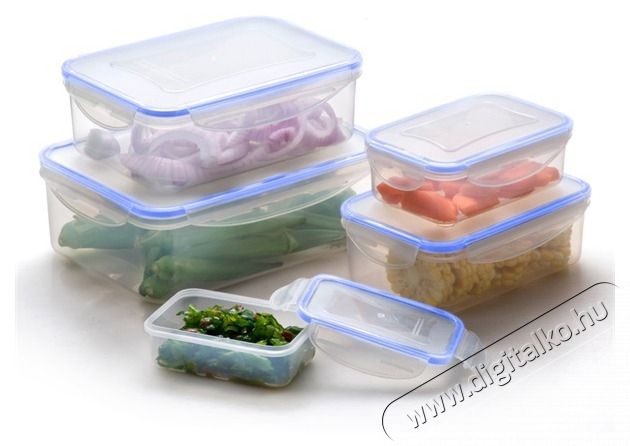 Too KT-140 5 db-os t&eacute;glalap &eacute;telt&aacute;rol&oacute; doboz szett 240ml+500ml+1.000ml+1.500ml+2.500ml Konyhai term&eacute;kek - Ed&eacute;ny - &Eacute;telt&aacute;rol&oacute; - 515909