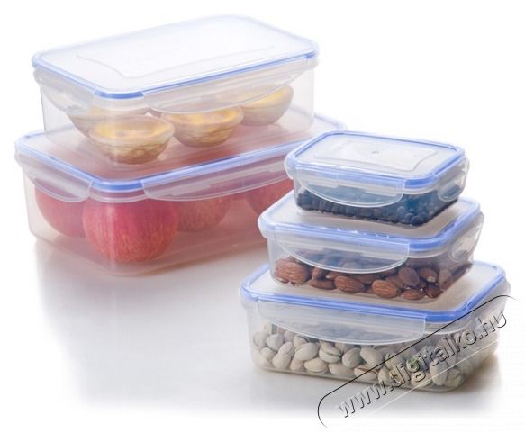 Too KT-140 5 db-os t&eacute;glalap &eacute;telt&aacute;rol&oacute; doboz szett 240ml+500ml+1.000ml+1.500ml+2.500ml Konyhai term&eacute;kek - Ed&eacute;ny - &Eacute;telt&aacute;rol&oacute; - 515909