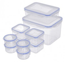 Too KT-143 10 db-os &eacute;telt&aacute;rol&oacute; doboz szett, 2x180ml+2x400ml+2x500ml+3x1.200ml+2.000ml Konyhai term&eacute;kek - Ed&eacute;ny - &Eacute;telt&aacute;rol&oacute; - 515912