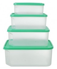 Too KT-144 4 db-os t&eacute;glalap &eacute;telt&aacute;rol&oacute; doboz szett 800ml+1.800ml+2.800ml+4.800ml Konyhai term&eacute;kek - Ed&eacute;ny - &Eacute;telt&aacute;rol&oacute; - 515913