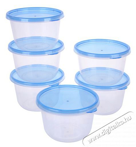 Too KT-150 6 db-os kerek 745ml-es &eacute;telt&aacute;rol&oacute; doboz szett Konyhai term&eacute;kek - Ed&eacute;ny - &Eacute;telt&aacute;rol&oacute; - 515914