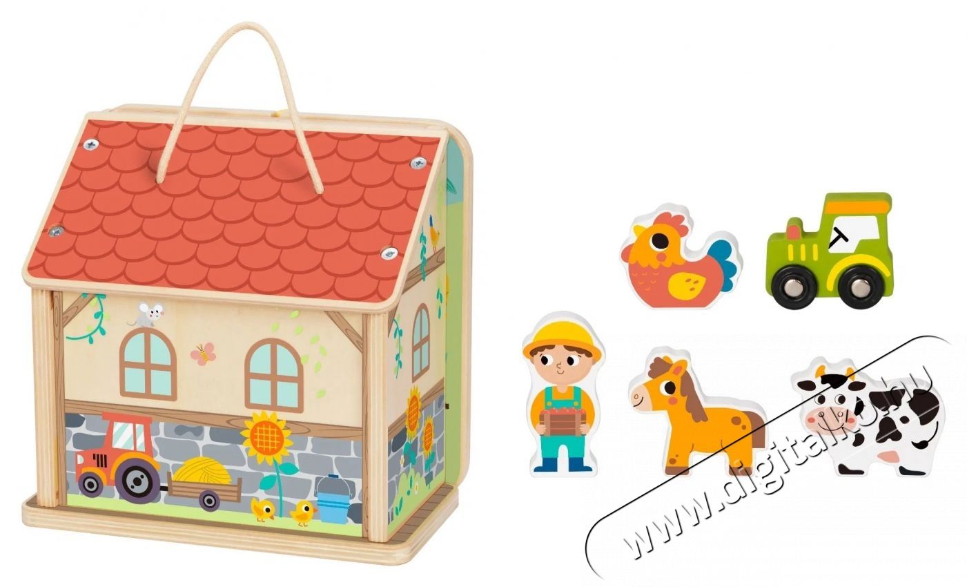 Tooky Toy Foldable Farm H&aacute;ztart&aacute;s / Otthon / K&uuml;lt&eacute;r - J&aacute;t&eacute;k / Sport - J&aacute;t&eacute;kfigura - 532341
