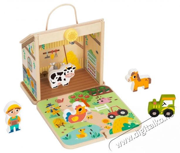 Tooky Toy Foldable Farm H&aacute;ztart&aacute;s / Otthon / K&uuml;lt&eacute;r - J&aacute;t&eacute;k / Sport - J&aacute;t&eacute;kfigura - 532341