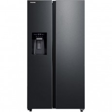 Toshiba GR-RS755WI-PMJ(05) Side by side hűtőszekr&eacute;ny, 568 l, No Frost, E energiaoszt&aacute;ly, j&eacute;gk&eacute;sz&iacute;tő 3 az 1-ben, Wifi, Inox/Fekete Konyhai term&eacute;kek - Hűtő, fagyaszt&oacute; (szabadon&aacute;ll&oacute;) - Amerikai t&iacute;pus&uacute; Side By Side hűtő - 535811
