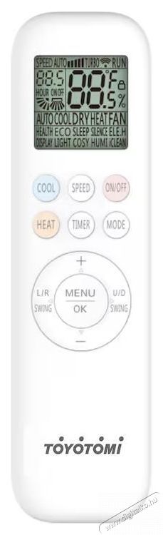 Toyotomi-Japan ORA OTN-18QINV/OTG-18QINV 18000 BTU Wi-Fi l&eacute;gkondicion&aacute;l&oacute;, A++/A+ energiaoszt&aacute;ly, akt&iacute;v sz&eacute;nszűrő, HEPA 3PLUS szűrő, steriliz&aacute;l&oacute; funkci&oacute;, 56 &deg;C-on &ouml;n tiszt&iacute;t&oacute;, feh&eacute;r H&aacute;ztart&aacute;s / Otthon / K&uuml;lt&eacute;r - Ventil&aacute;tor / L&eacute;gkondicion&aacute;l&oacute; - Split kl&iacute;ma - 537514