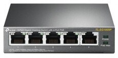 TP-LINK TL-SG1005P 5x GbE LAN Switch 4xPoE nem menedzselhető asztali switch Iroda &eacute;s sz&aacute;m&iacute;t&aacute;stechnika - H&aacute;l&oacute;zat - Switch - 368520