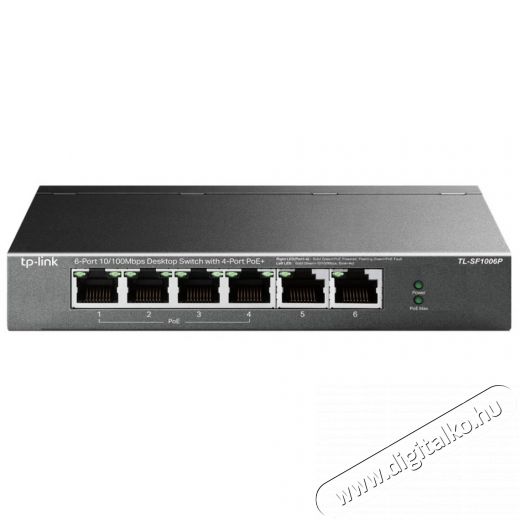TP-LINK TL-SF1006P 6x10/100Mbps FE LAN port 4xPoE+ nem menedzselhető asztali switch Iroda &eacute;s sz&aacute;m&iacute;t&aacute;stechnika - H&aacute;l&oacute;zat - Switch - 379944