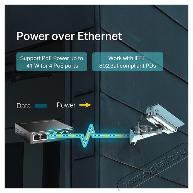 TP-LINK TL-SF1005LP 5x10/100Mbps LAN port 4xPoE Nem menedzelhető asztali switch Iroda &eacute;s sz&aacute;m&iacute;t&aacute;stechnika - H&aacute;l&oacute;zat - Switch - 394890