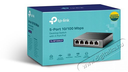TP-LINK TL-SF1005LP 5x10/100Mbps LAN port 4xPoE Nem menedzelhető asztali switch Iroda &eacute;s sz&aacute;m&iacute;t&aacute;stechnika - H&aacute;l&oacute;zat - Switch - 394890