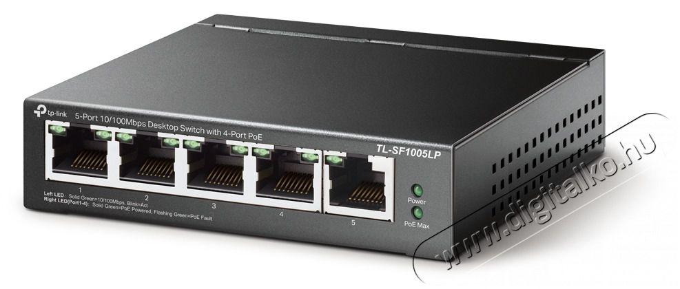TP-LINK TL-SF1005LP 5x10/100Mbps LAN port 4xPoE Nem menedzelhető asztali switch Iroda &eacute;s sz&aacute;m&iacute;t&aacute;stechnika - H&aacute;l&oacute;zat - Switch - 394890