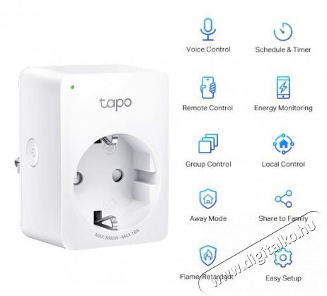 TP-LINK TAPO P110 Okoskonnektor fogyaszt&aacute;sm&eacute;rővel H&aacute;ztart&aacute;s / Otthon / K&uuml;lt&eacute;r - Vil&aacute;g&iacute;t&aacute;s / elektromoss&aacute;g - H&aacute;l&oacute;zati eloszt&oacute; / hosszabb&iacute;t&oacute; / adapter - 392927