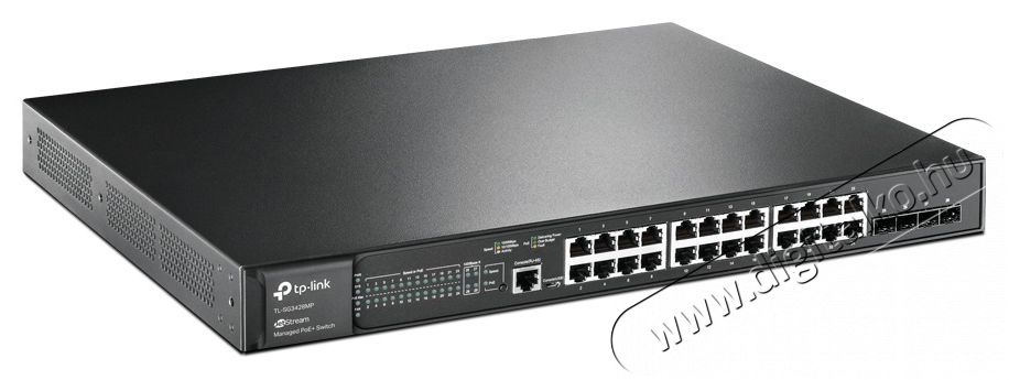 TP-LINK TL-SG3428MP JetStream 24xGbE PoE+ LAN 4xGbE SFP port L2+ menedzselhető PoE switch Iroda &eacute;s sz&aacute;m&iacute;t&aacute;stechnika - H&aacute;l&oacute;zat - Switch - 387839