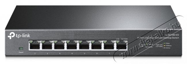 TP-LINK TL-SG108-M2 8x2.5GbE LAN port asztali nem menedzselhető Multi-Gigabit Switch Iroda &eacute;s sz&aacute;m&iacute;t&aacute;stechnika - H&aacute;l&oacute;zat - Switch - 418267