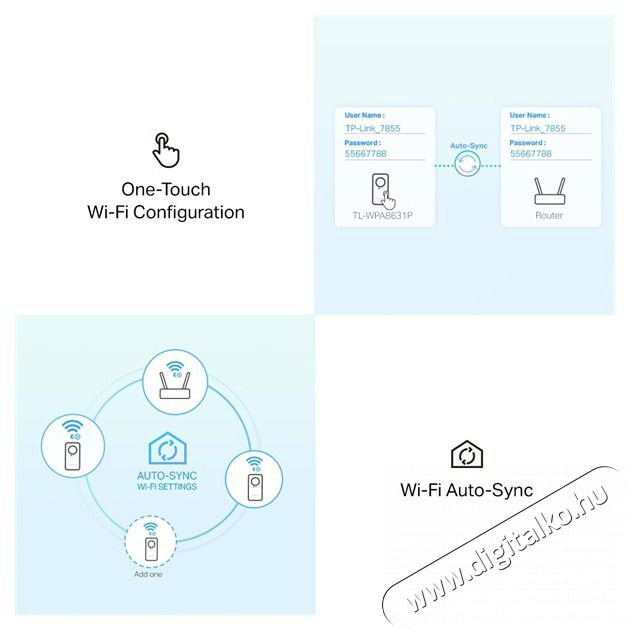 TP-LINK TL-WPA8631P KIT AV1300 AC WiFi Gigabit Passthrough Powerline Kit H&aacute;ztart&aacute;s / Otthon / K&uuml;lt&eacute;r - Vil&aacute;g&iacute;t&aacute;s / elektromoss&aacute;g - H&aacute;l&oacute;zati eloszt&oacute; / hosszabb&iacute;t&oacute; / adapter - 418252