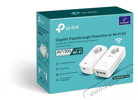 TP-LINK TL-WPA8631P KIT AV1300 AC WiFi Gigabit Passthrough Powerline Kit H&aacute;ztart&aacute;s / Otthon / K&uuml;lt&eacute;r - Vil&aacute;g&iacute;t&aacute;s / elektromoss&aacute;g - H&aacute;l&oacute;zati eloszt&oacute; / hosszabb&iacute;t&oacute; / adapter - 418252