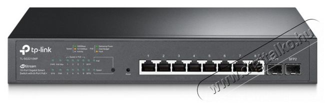 TP-LINK TL-SG2210MP JetStream 8xGbE PoE+ LAN 2xGbE SFP port smart menedzselhető PoE+ switch Iroda &eacute;s sz&aacute;m&iacute;t&aacute;stechnika - H&aacute;l&oacute;zat - Switch - 420979