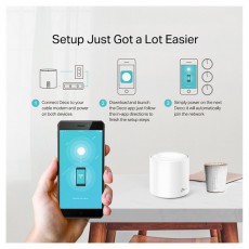 TP-LINK Deco X20 AX1800 Whole Home Mesh Wi-Fi 6 Vezet&eacute;k n&eacute;lk&uuml;li rendszer (1db-os) Iroda &eacute;s sz&aacute;m&iacute;t&aacute;stechnika - Egy&eacute;b sz&aacute;m&iacute;t&aacute;stechnikai term&eacute;k - 430389