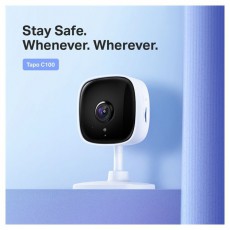 TP-LINK Tapo C100 Otthoni biztons&aacute;gi Wi-Fi kamera H&aacute;ztart&aacute;s / Otthon / K&uuml;lt&eacute;r - Biztons&aacute;gtechnika - Biztons&aacute;gi kamera - 437491