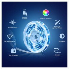 TP-LINK Tapo L900-5 Smart Wi-Fi-s 5 m&eacute;teres LED szalag H&aacute;ztart&aacute;s / Otthon / K&uuml;lt&eacute;r - Vil&aacute;g&iacute;t&aacute;s / elektromoss&aacute;g - Led szalag / f&eacute;nyf&uuml;z&eacute;r - 437822