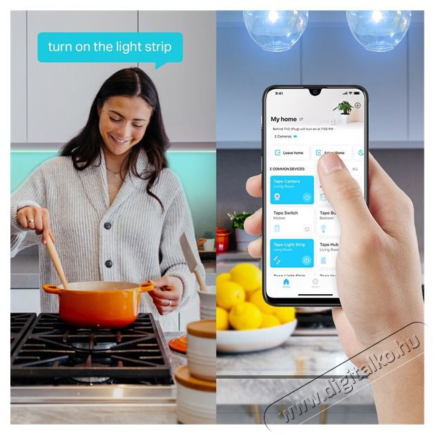 TP-LINK Tapo L900-5 Smart Wi-Fi-s 5 m&eacute;teres LED szalag H&aacute;ztart&aacute;s / Otthon / K&uuml;lt&eacute;r - Vil&aacute;g&iacute;t&aacute;s / elektromoss&aacute;g - Led szalag / f&eacute;nyf&uuml;z&eacute;r - 437822