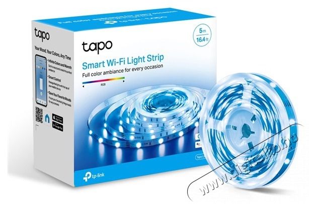 TP-LINK Tapo L900-5 Smart Wi-Fi-s 5 m&eacute;teres LED szalag H&aacute;ztart&aacute;s / Otthon / K&uuml;lt&eacute;r - Vil&aacute;g&iacute;t&aacute;s / elektromoss&aacute;g - Led szalag / f&eacute;nyf&uuml;z&eacute;r - 437822